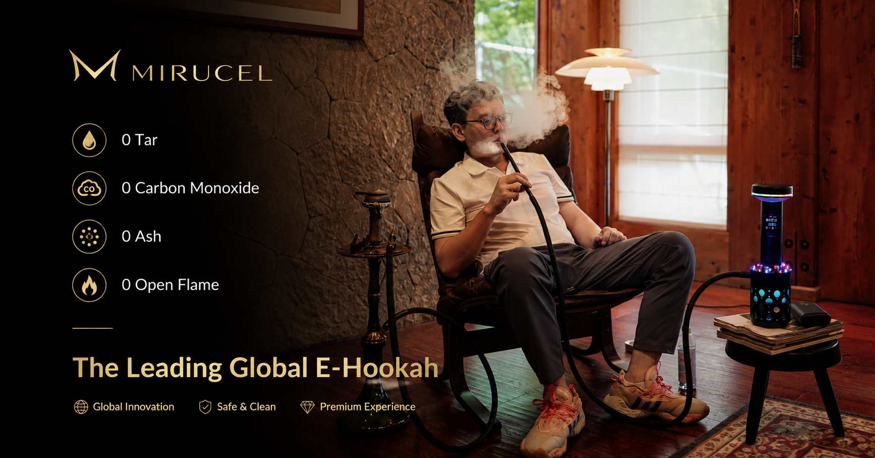 Load video: MIRUCEL smart electronic hookah product demonstration video