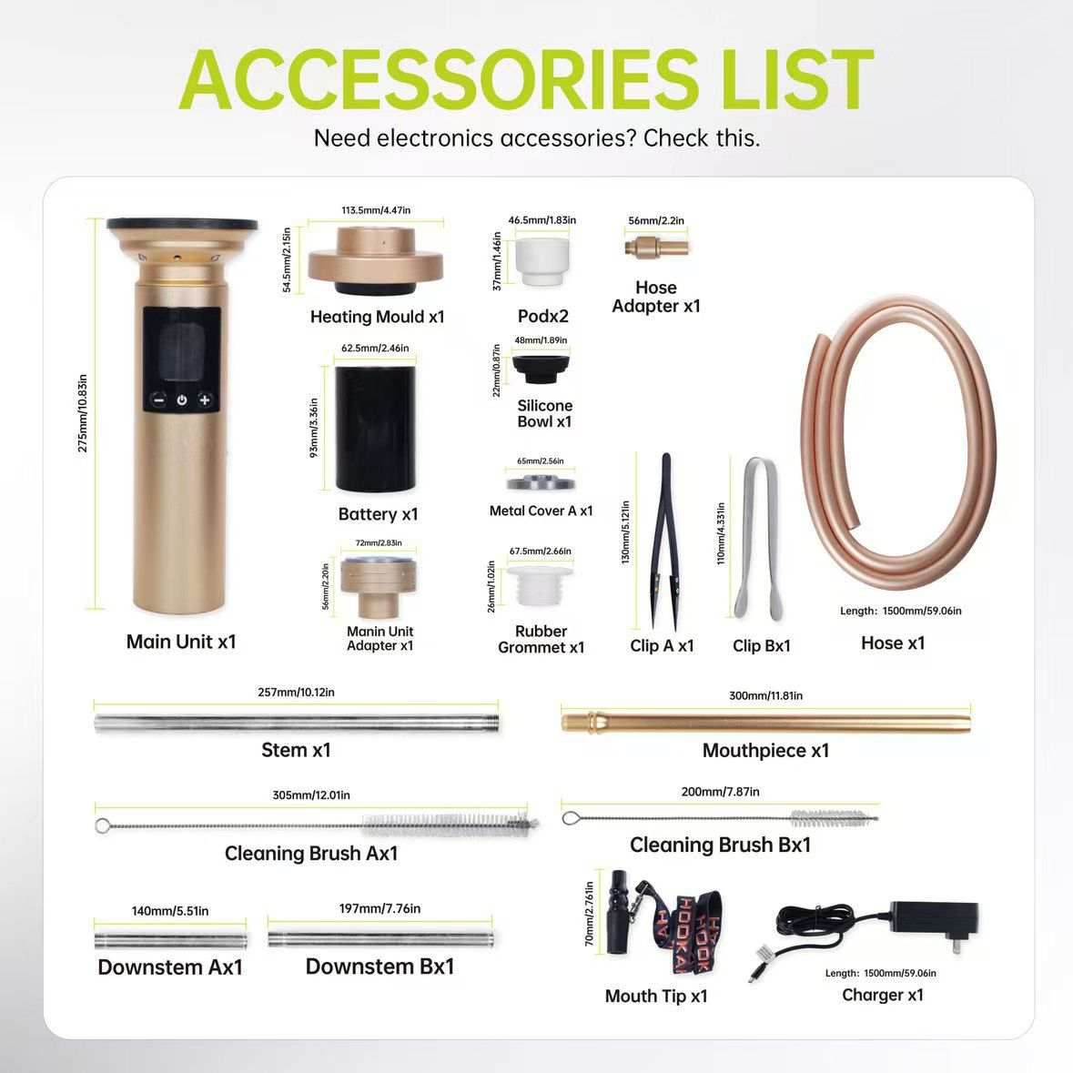 hookah-replaceable-battery