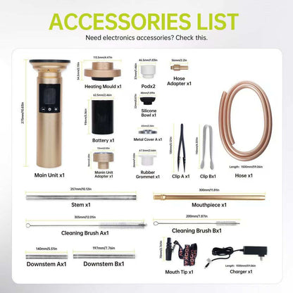 hookah-replaceable-battery